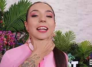 Petite whore Sasha Tatcha uh takes Bryan Gozzling's big cock up her ass in rough doggystyle with squirting