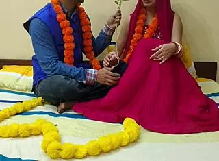 Newly Married Desi Beautiful Girl Enjoys First Night With Addicted Husband In Anal Cowgirl