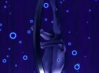 tharja in cosplay outfit dances nude with glasses for body worship