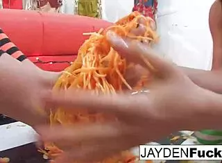 Jayden Jaymes And Kristina Dive Into Pumpkin Fun With Oral Tits And Ass Play. Babe Brunette Pussy Lesbian Nude Action Unfolds.