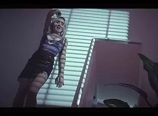 Watch me striptease in heels and dance sensually with blue eyes. Angie Lynx teases prettily in new production by Andyquarius.