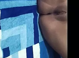 Stepsister shows beautiful vagina in sexy homemade lingerie moment