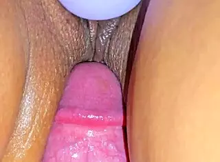Sexy Latina wife shows tight pussy in close up. She gets wet and creamy during missionary pounding.