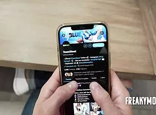 blindfolded stepmom audrey madison falls for old and young prank