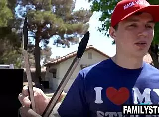 Penelope Kay Gets Cum Facial From Stepdad Will Pounder And Stepbro Josh Rivers In 3some