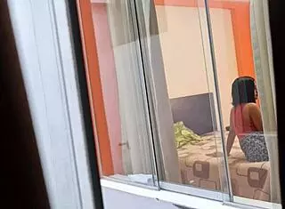 Oh man, check out my colombian neighbor riding her boyfriend in that upskirt voyeur action!