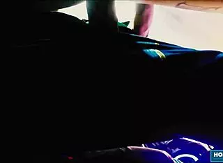 Wild babe Tenshii Tushii with big tits and brunette hair gets demolished after cock sucking and handjob in casting interview. She takes it in missionary and doggystyle in garage quickie.