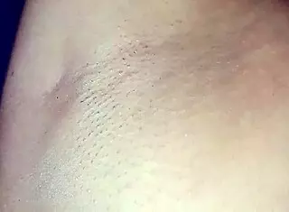 My stepdad loves my armpits so I let him touch my big tits and cum on them with his huge cock.