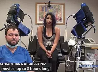 Dr Tampa Explores Human Guinea Pigs With Phoenix Rose In Backstage Latex Scene. Vibrator Play And Humiliation Unfold In Florida.