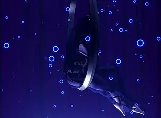 tharja in cosplay outfit dances nude with glasses for body worship