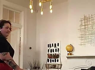 sneaky guy films cute bbw giving him a blowjob on hidden cam