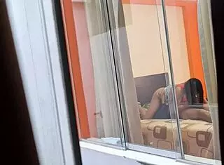 Oh man, check out my colombian neighbor riding her boyfriend in that upskirt voyeur action!