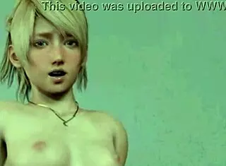 Lunafreya Nox Fleuret blonde blowjob riding in white stockings lingerie cowgirl missionary with cum swallow compilation