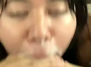 Sloppy thorough Asian slut gawks BBC