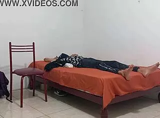 Capricious nurse treats patient by groping and flashing her big juicy natural tits.