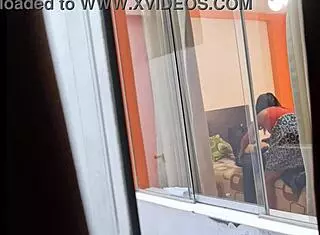 Oh man, check out my colombian neighbor riding her boyfriend in that upskirt voyeur action!