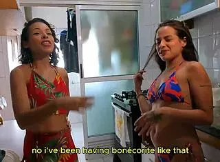 Amateur Latina Brunette Gives Handjob In Horny Homemade Femdom Lesbian Scene