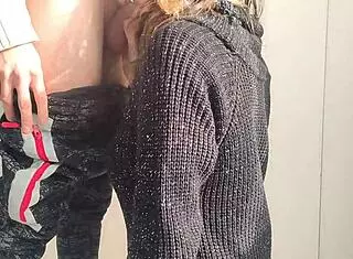 After one month quarantine this couple dives into deepthroat action leading to creampie finish