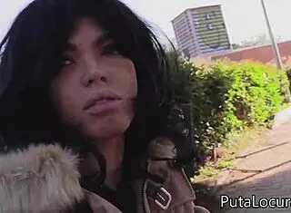 Putalocura - la sexy espa�ola dayana teen 18+ acepta el reto de torbe y traga su lefa en pillada