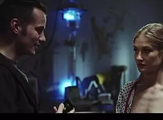 hot blonde tiffany tatum gets freeze fucked with overflowing cum in mouth 😱!!