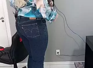 hey, what if i slip into this sexy bikini with tan lines and tight jeans shorts?