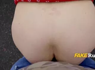 Teen Dressed As Sexy Santa Feels The Thrill Of Christmas Delivery Outdoors