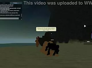 Roblox Porn With Rough Anal Whore Riding Big Black Cock
