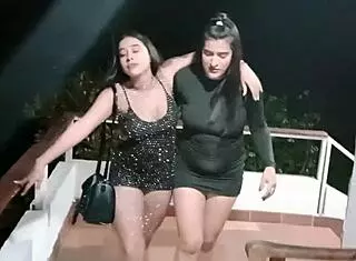 Horny colombian university lesbians return from party to lick juicy pussies and calm heat part 1