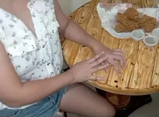 hey, this beautiful asian neighbor is craving some pov creampie fun with cum on her cute ass 😏🍑