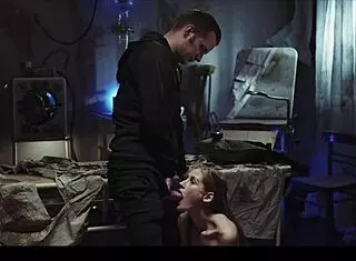 hot blonde tiffany tatum gets freeze fucked with overflowing cum in mouth 😱!!