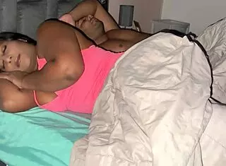 Stepbrother mistakes stepsister for wife and fills her pussy with cum accidentally