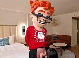 Ho ho ho I Lulu Chu ride Porndude's north pole merrily