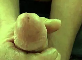 Girlfriend Rubs My Big Hard Cock for 1st Time Prostate Play with Milking!