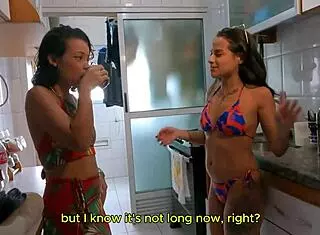 Amateur Latina Brunette Gives Handjob In Horny Homemade Femdom Lesbian Scene