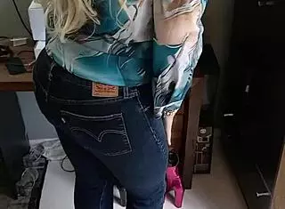 hey, what if i slip into this sexy bikini with tan lines and tight jeans shorts?