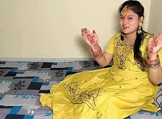 we're this indian couple getting wild with deepthroat and doggystyle during the bridal function