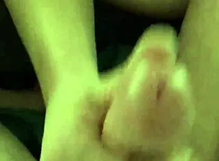 Girlfriend Rubs My Big Hard Cock for 1st Time Prostate Play with Milking!