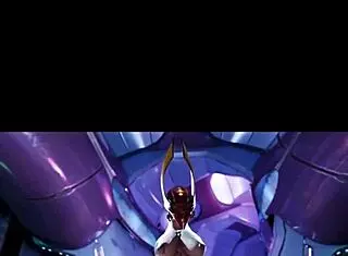 Female sangheili dominates and fucks man hard