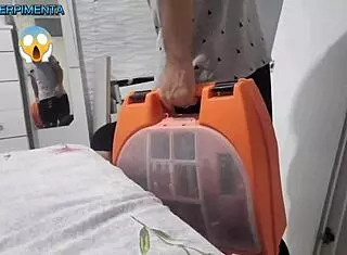 Married Slut Pays Delivery Boy with Pussy in Doggystyle