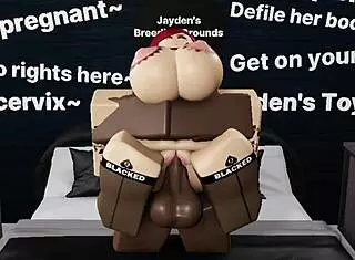 railing a nasty thick redhead bitch with big tits and ass on monster cock!