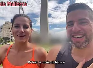 argentinian fitness babe gets picked up for quickie fuck with big cock in asshole - michelle 😈