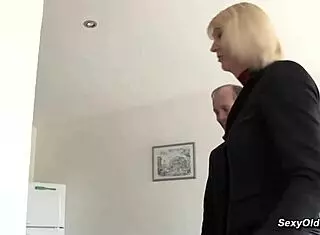 French Blonde Mature In Gangbang With Anal Fucking