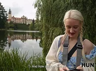 Oh man, I was like totally craving this huge cock in my tight pussy, Daruma Rai here, cute blonde babe just needing that monster inside me deep