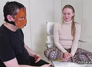 flirty cutie gets brought to asshole asylum for awkward treatment with ass licking and ass to mouth 😈