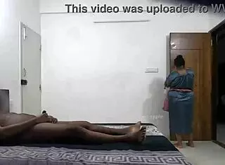 Maid, look at my hard cock flashing now