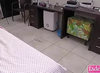 Real lesbians humping passionately with double dildo for screaming orgasm 😈🔥