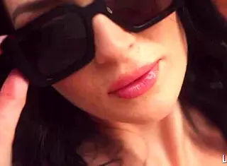 brunette charlotte sins rides and licks in the pool with petite skinny tattooed body during missionary and cowgirl