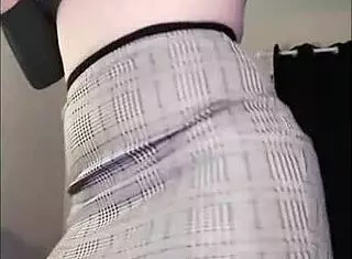 Watch This Sexy Fat Ass Dancing Wild In Fishnets!