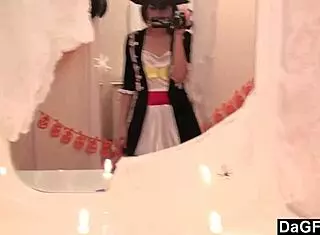 I'm feeling so turned on watching this sexy Caribbean pirate girl strip her clothes for the webcam solo