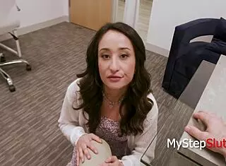 Cozying up to stepdad for a company job opportunity